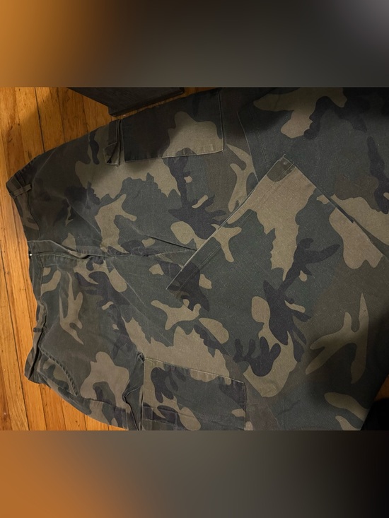 SHEIN Pants - Women Camo Cargo Pants in Green/Black